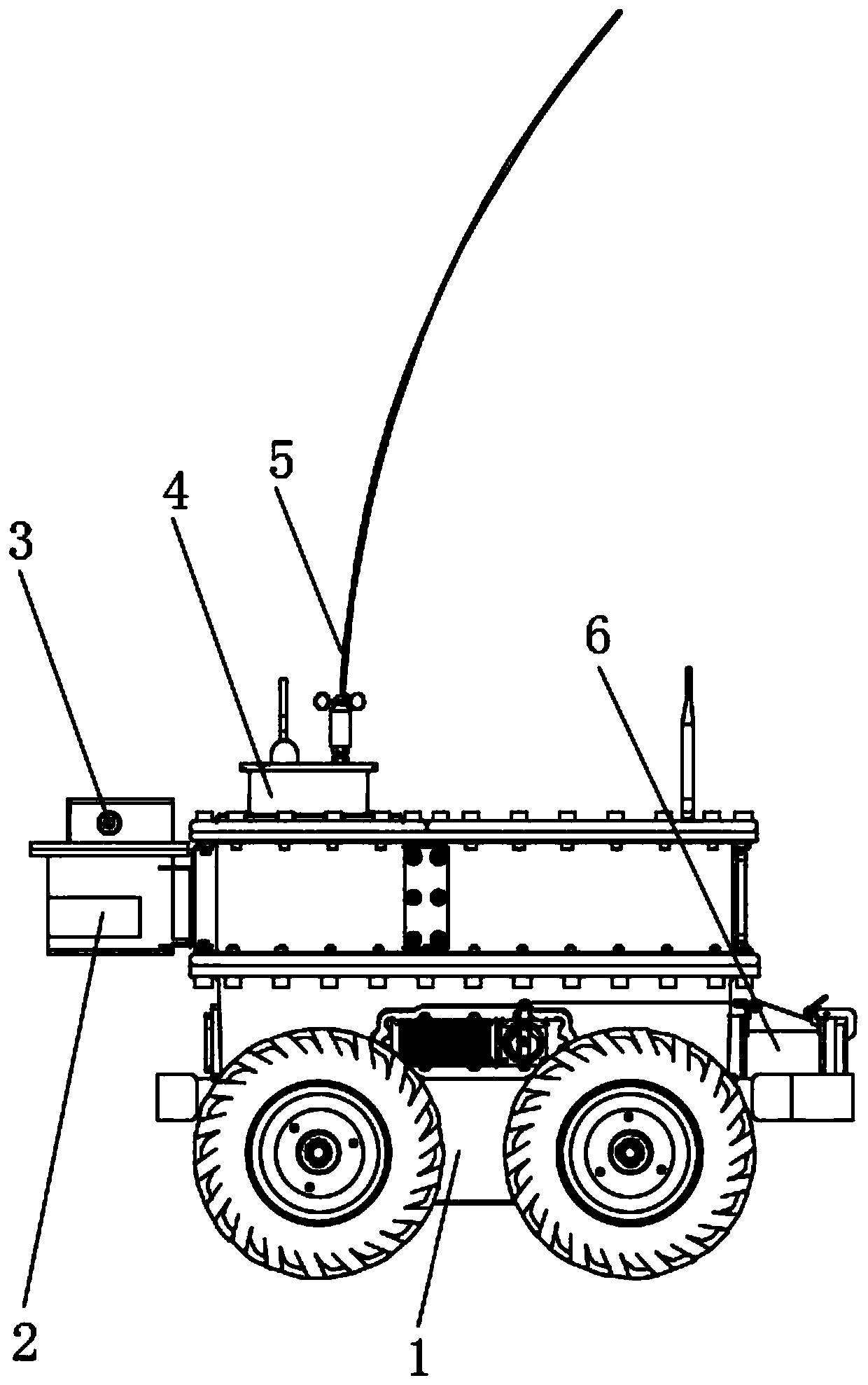 Explosive-proof and intrinsic safety type hazardous gas routing inspection robot