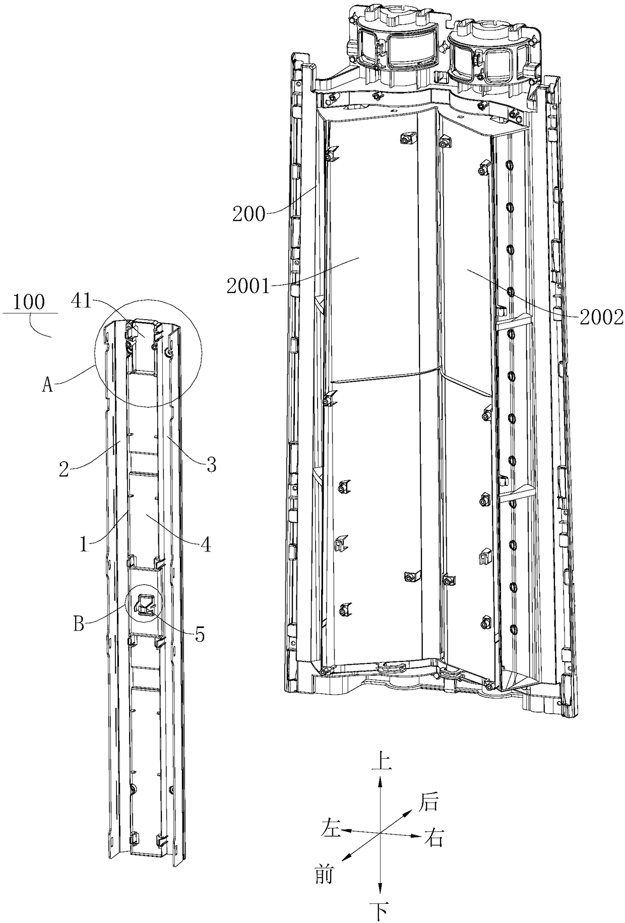 Wiring device of household electrical appliance and air-conditioner having same