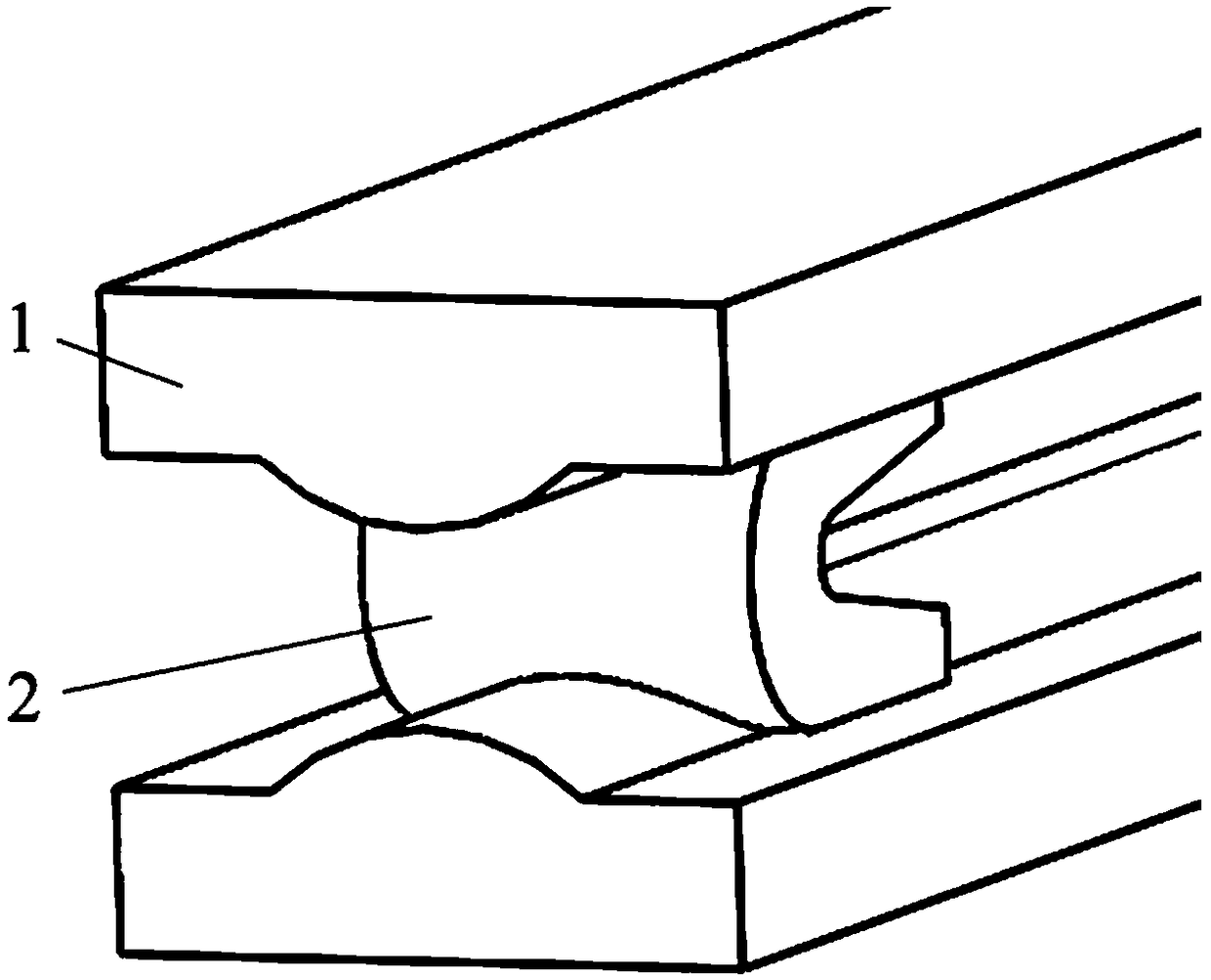 Electromagnetic rail gun rail based on micro conical shape