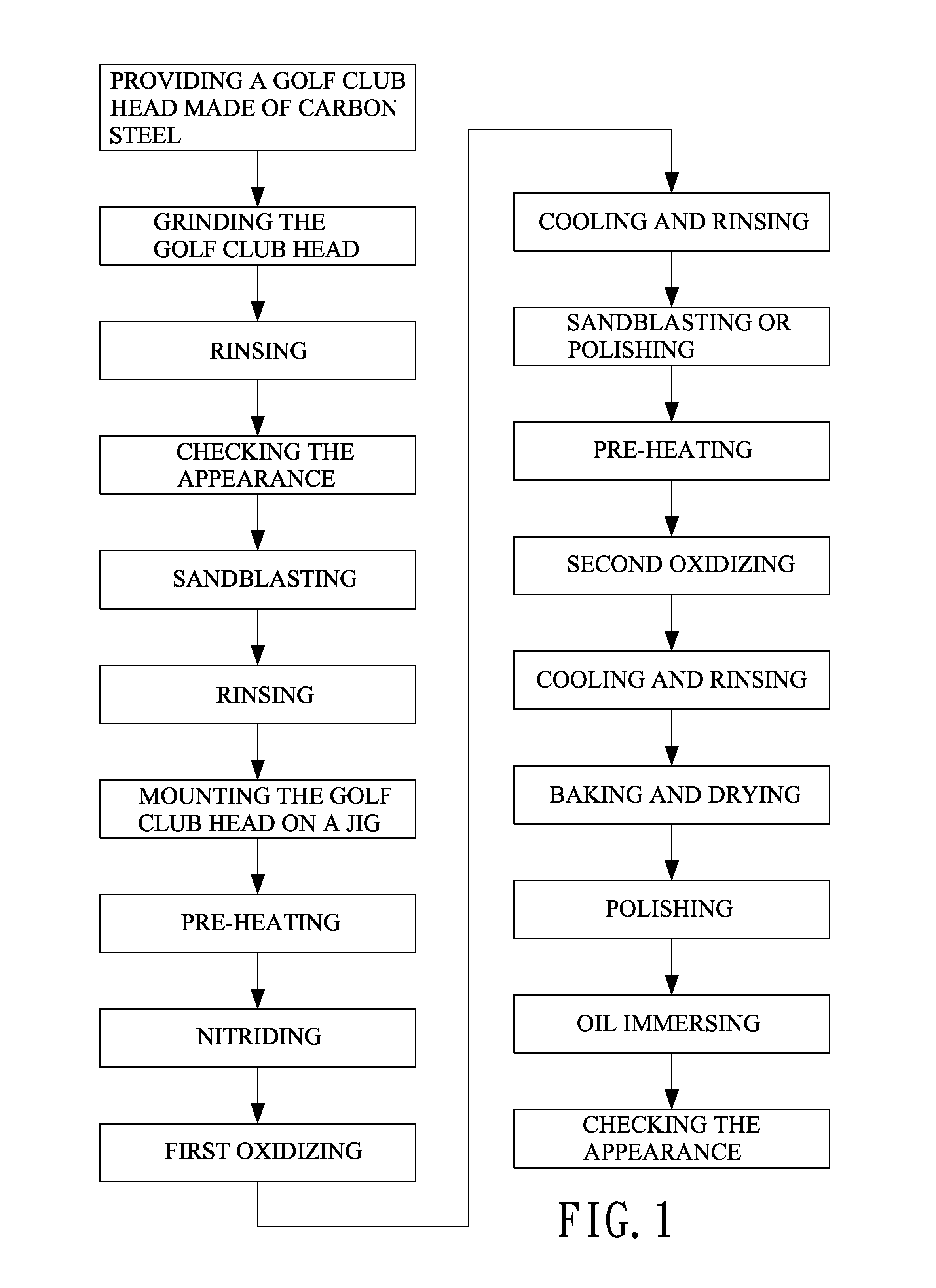 Surface treating method for a golf club head