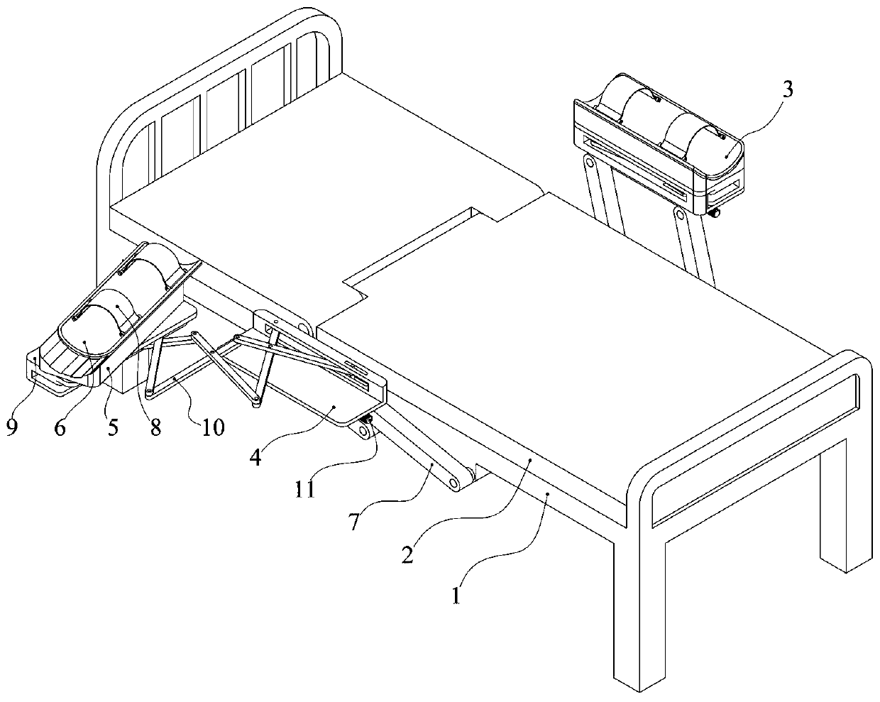 Hematodialysis bed for kidney diseases