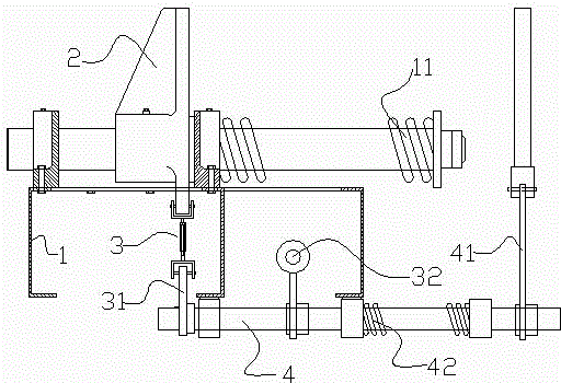 Manual linkage car arresting device