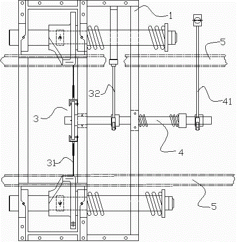 Manual linkage car arresting device