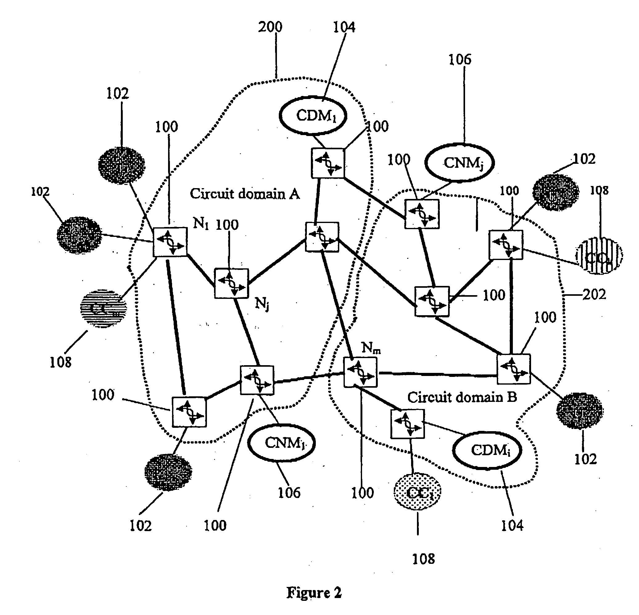 Virtual circuits in packet networks