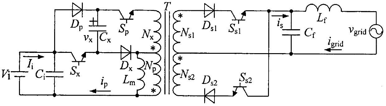 A high-efficiency miniature photovoltaic grid-connected inverter that suppresses input low-frequency ripple