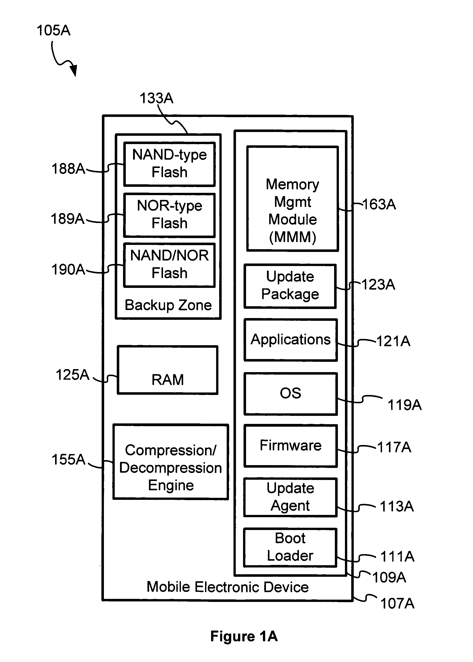 Updating electronic device software employing rollback