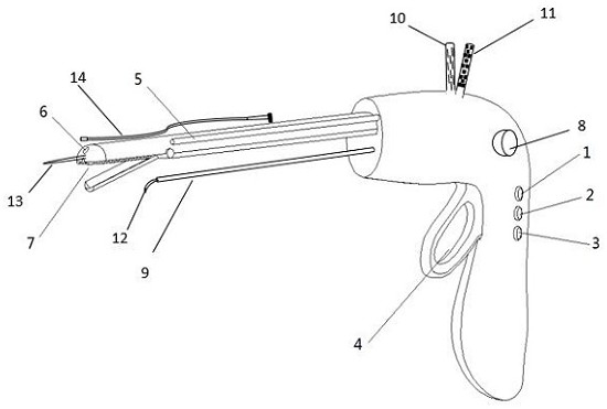 Hemostasis scalpel for assisting in cutting treatment through targeted fluorescence imaging