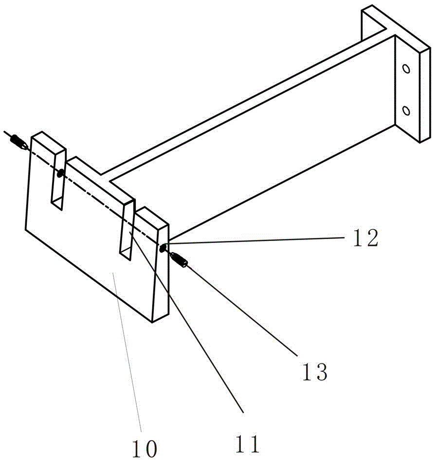 A horizontal sunshade connection structure of glass curtain wall