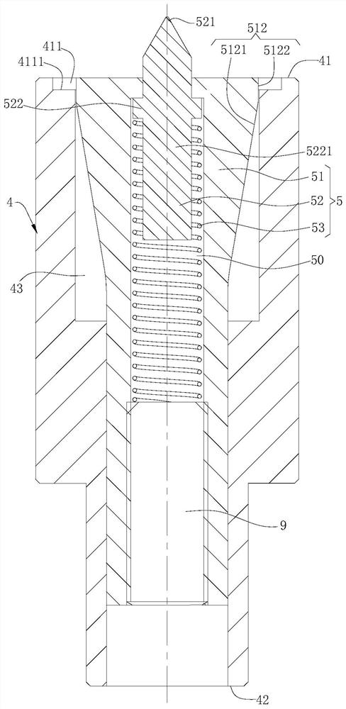 Main cone assembly leading-in device