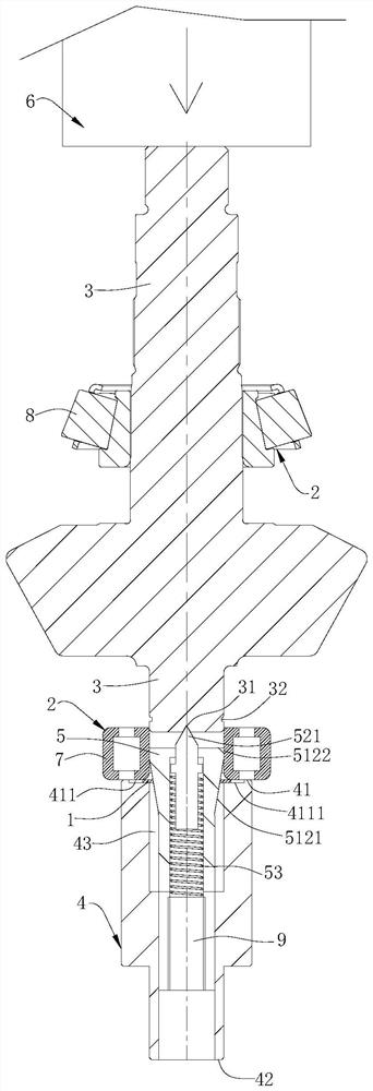 Main cone assembly leading-in device