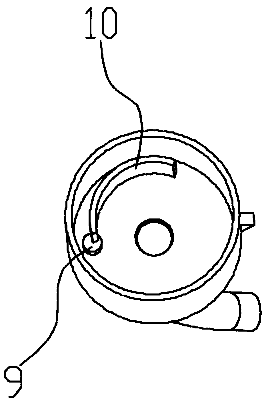 Tensioning cylinder type tennis ball ejection device and method thereof