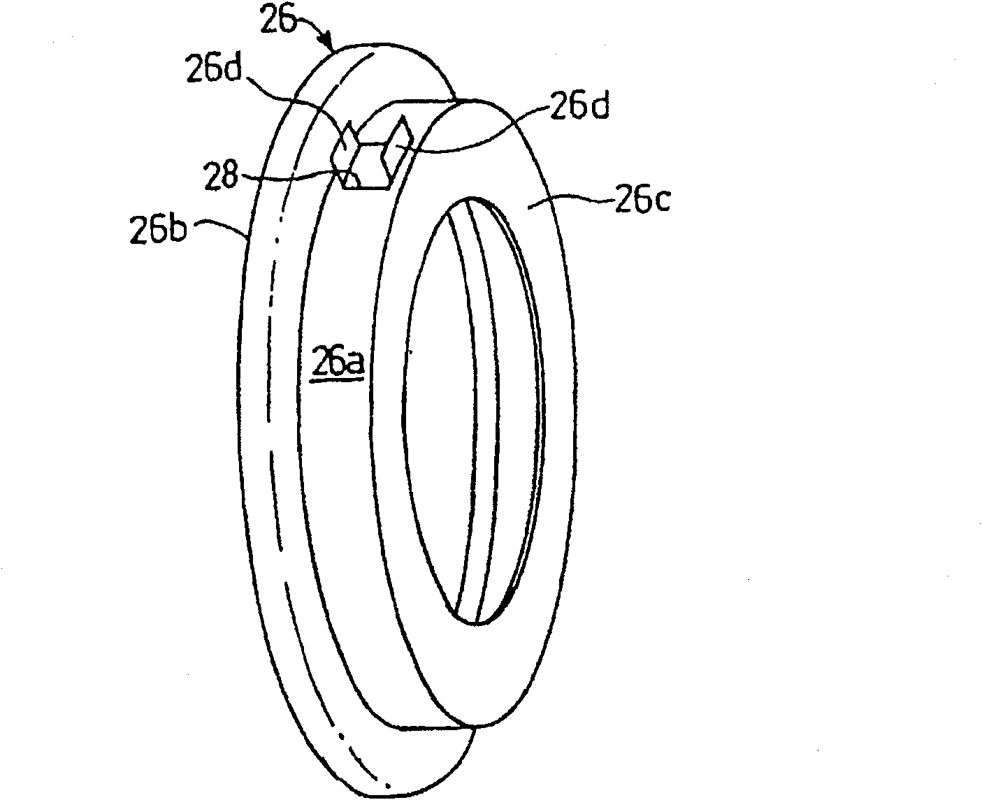 Bearing device with sensor and rolling bearing with sensor