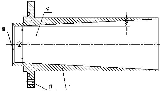 Atomizing and spraying device of conical air flow field