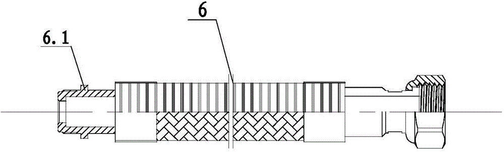 Combined type ball valve provided with corrugated pipe