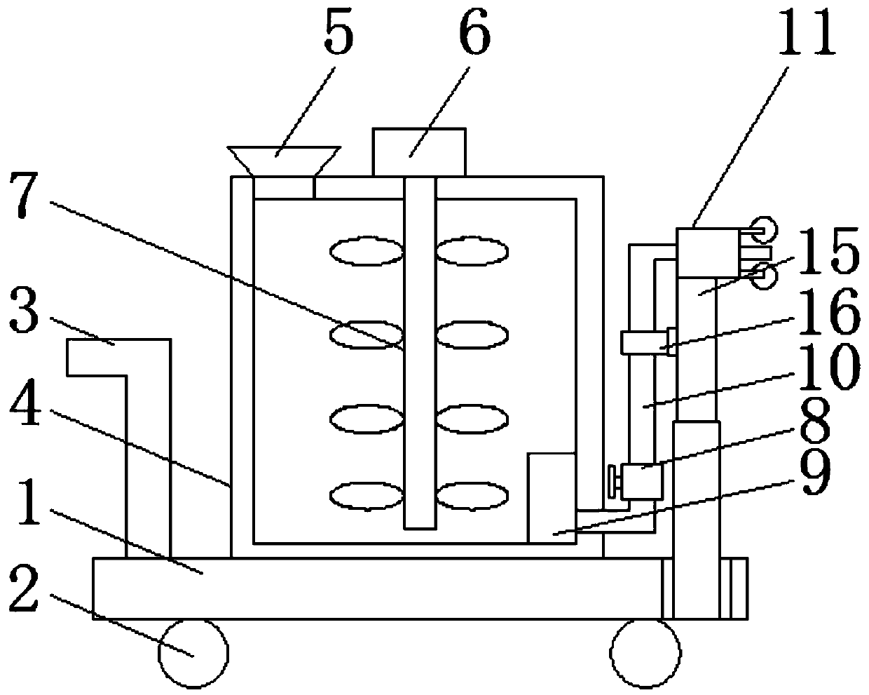 Paint sprayer for building