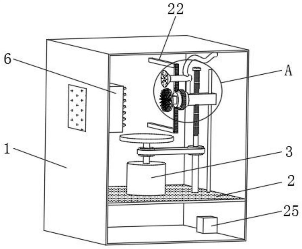 Rotary medical instrument cleaning and drying device