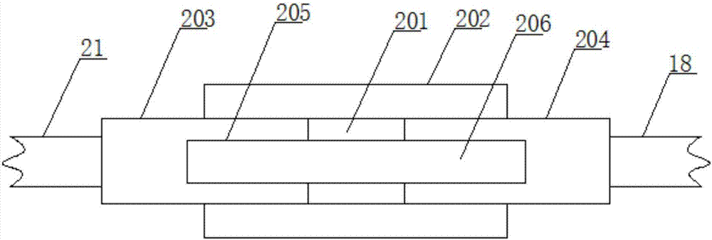 Agricultural wood cutting device