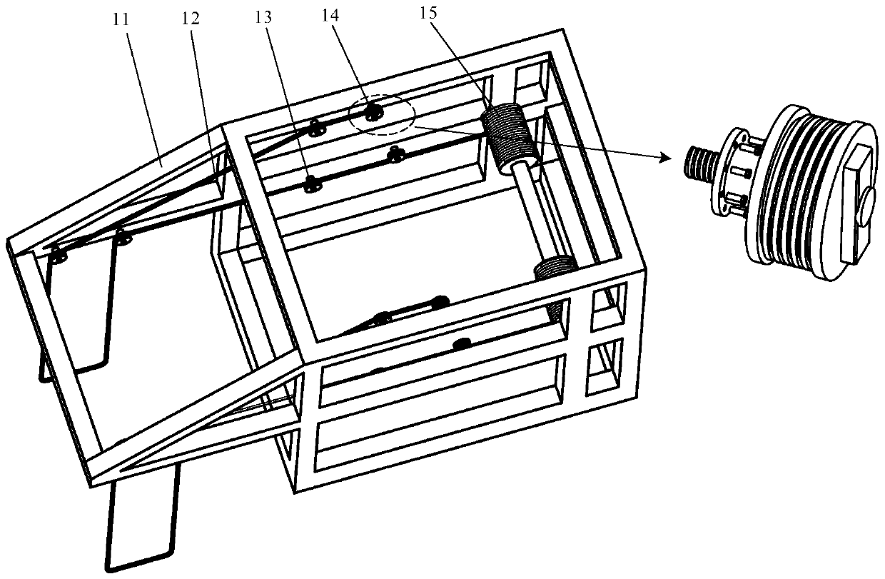 A low-quality long-stroke external wall spraying device