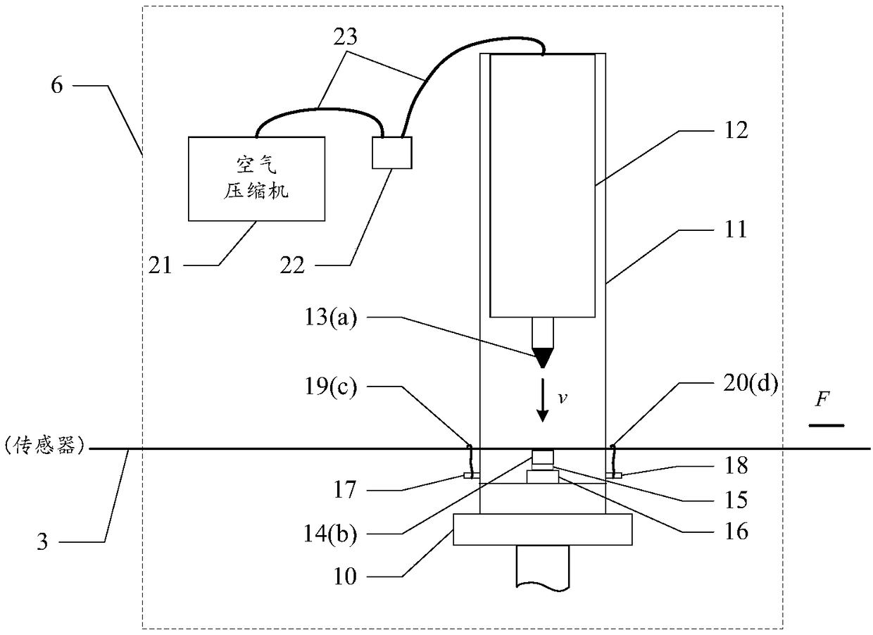 A step force generating device for dynamic calibration of force sensor