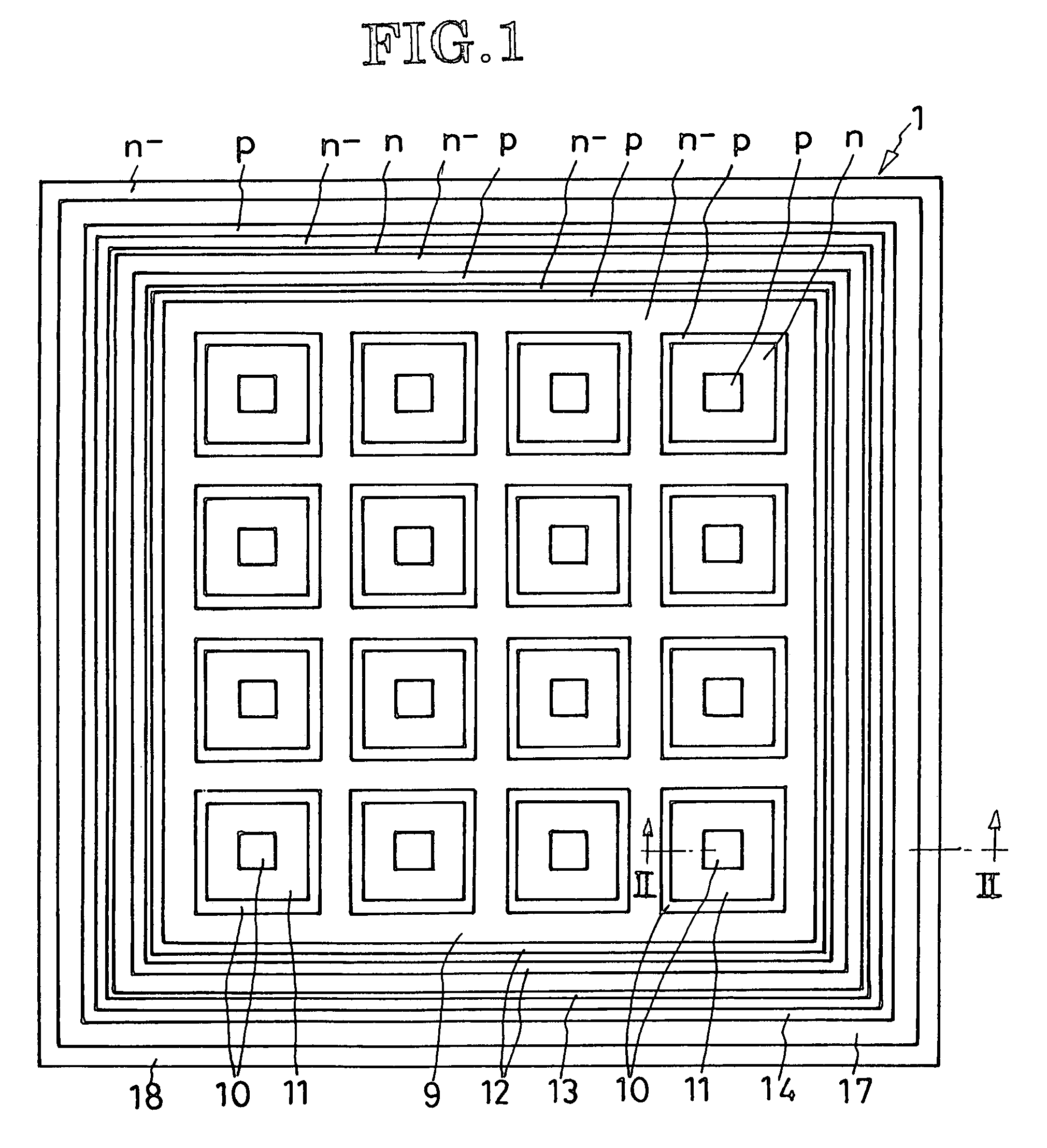 IGBT or like semiconductor device of high voltage-withstanding capability