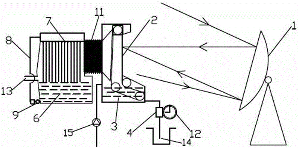 Solar seawater desalination device