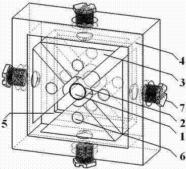 Method for clamping crystal by adopting heat emission heat sink in laser diode end-pumped solid-state laser