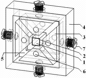 Method for clamping crystal by adopting heat emission heat sink in laser diode end-pumped solid-state laser