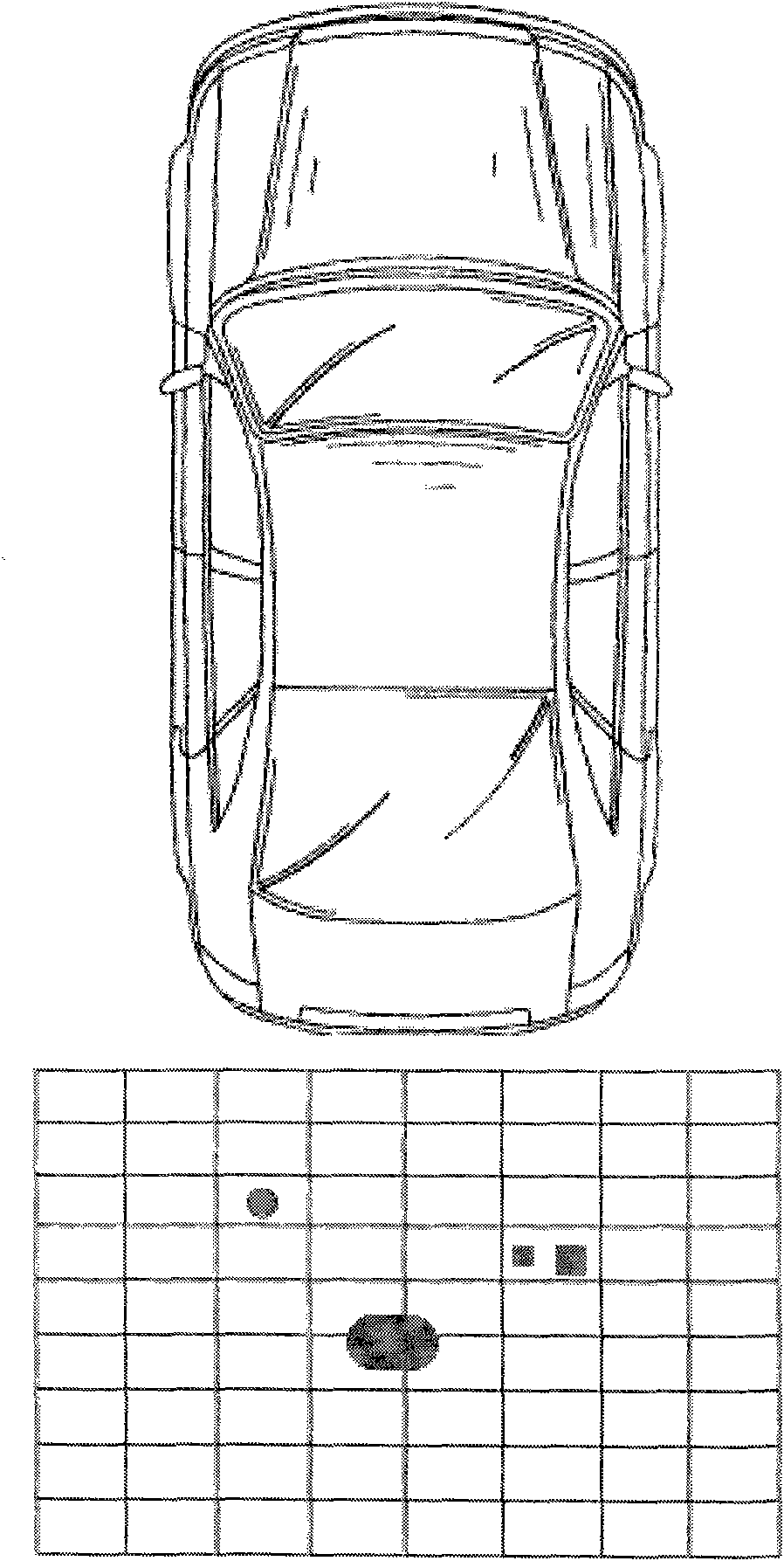 Reverse sensor range positioning method and system for assisting parking