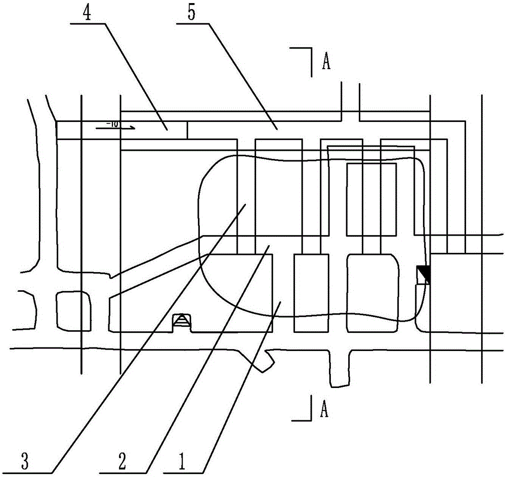 Method for stoping of stocked ore in stope by adopting sublevel stoping method