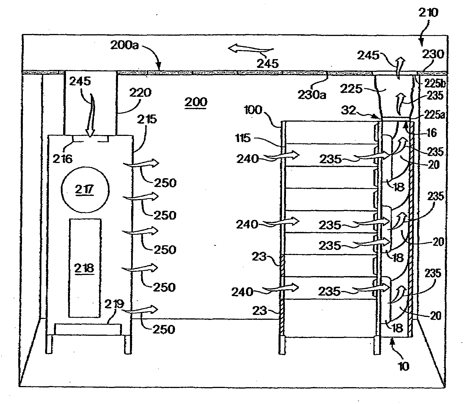 Exhaust air removal system