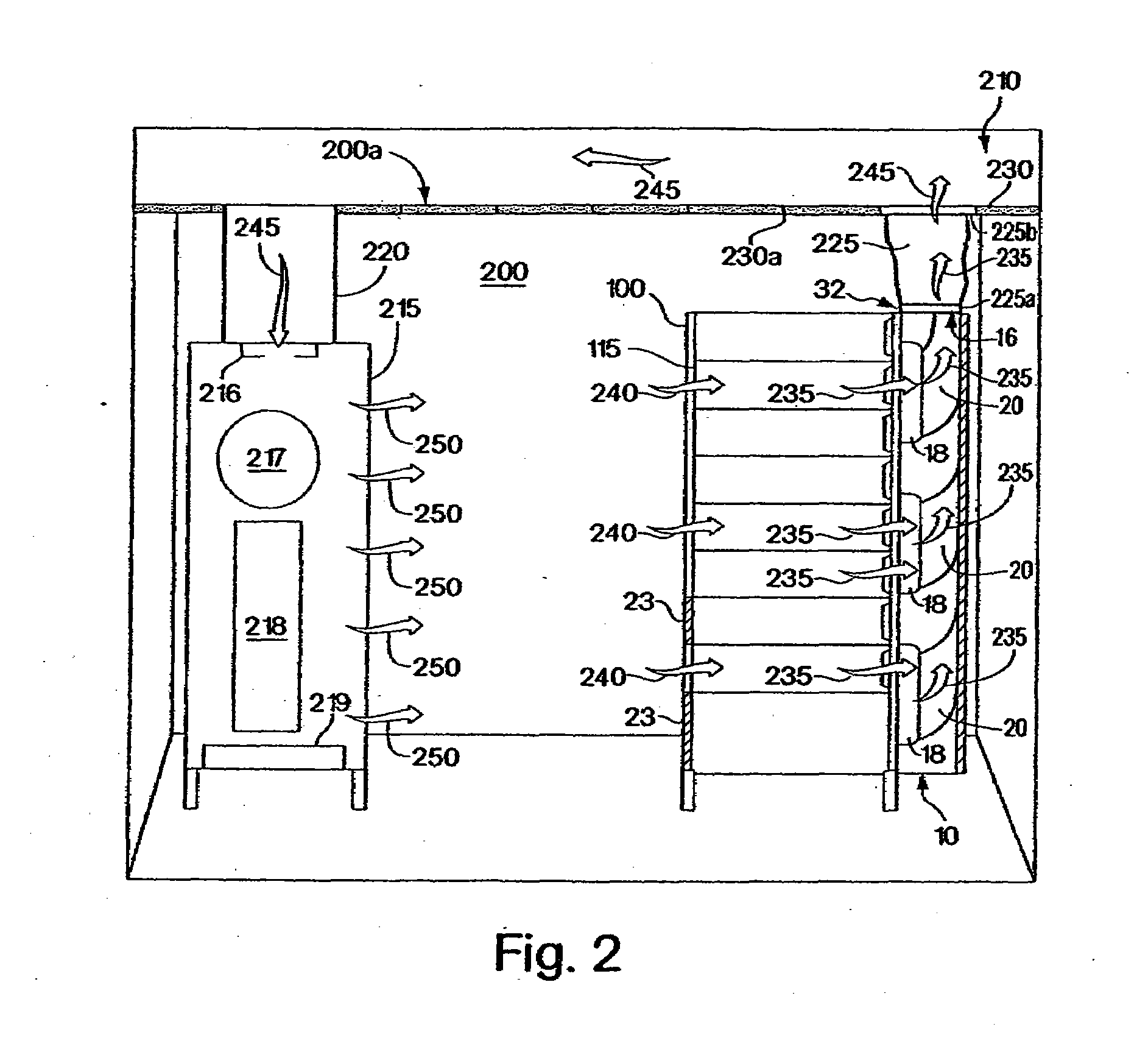 Exhaust air removal system