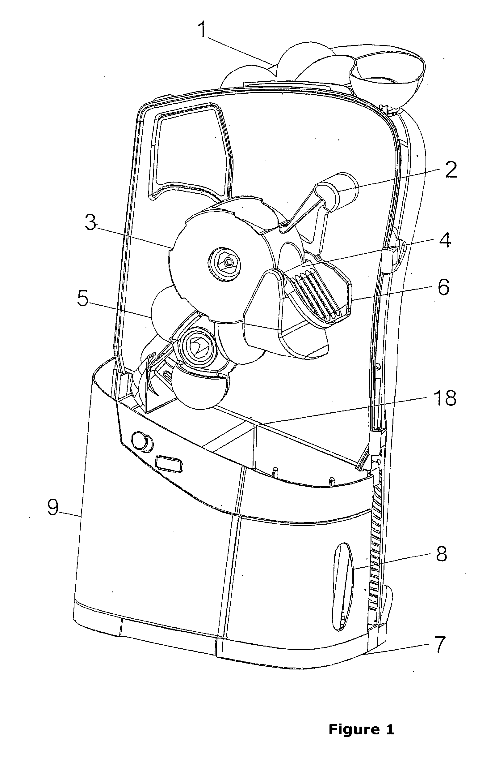 Reduced size citrus fruit juicing machine