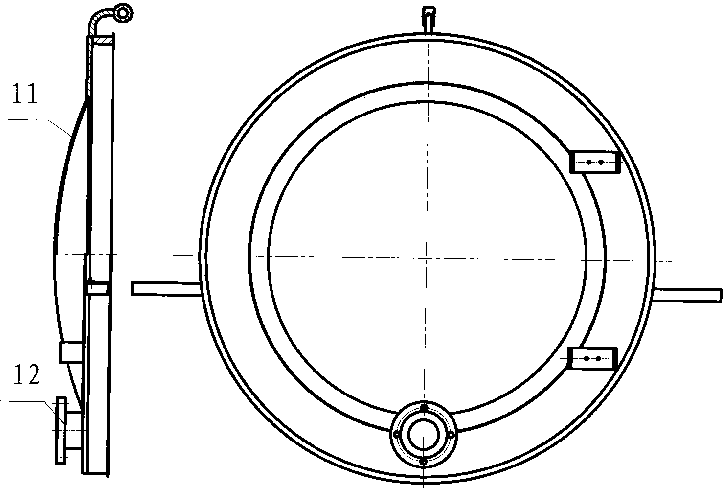 Drainage combined with sludge-cleaning vehicle sludge-water separating system