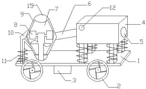 Stirring device for road and bridge construction