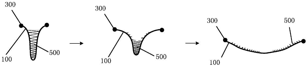 Space rope net based on constant force tearing belt