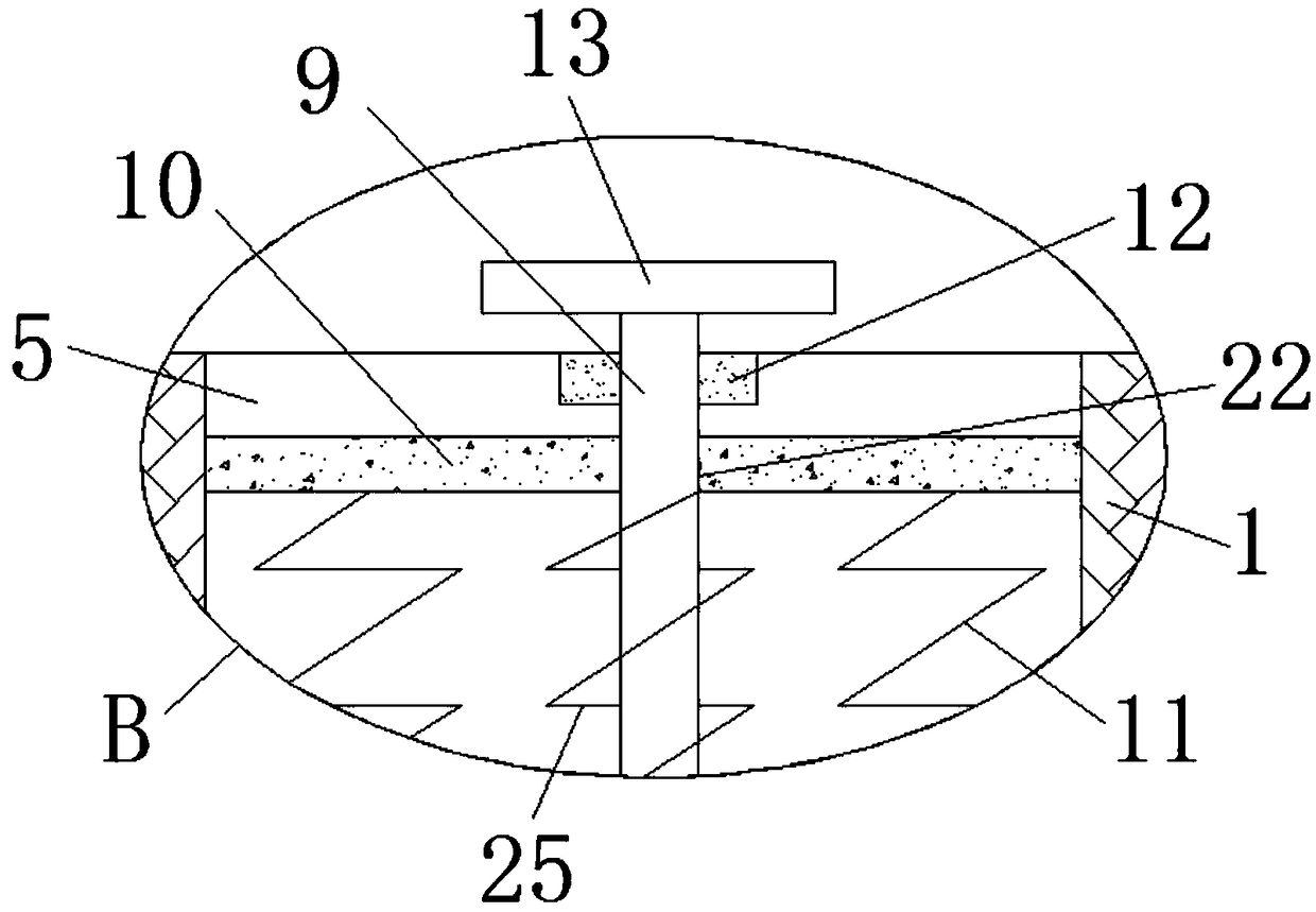 Middle axle screening device for mechanical keyboard