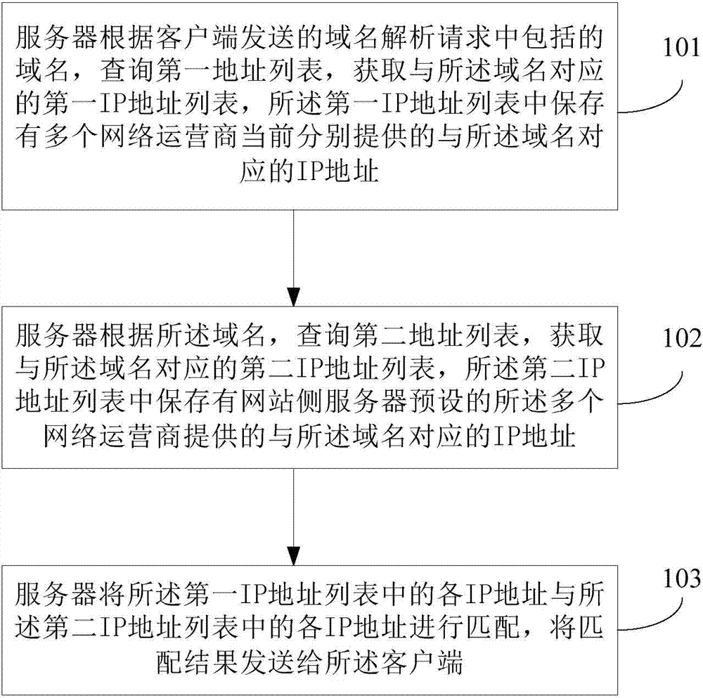 Domain name resolution detection method, domain name resolution detection device and server