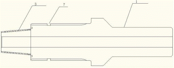 Drill pipe connected through cooperation of taper pipe threads and spline sliding sleeve