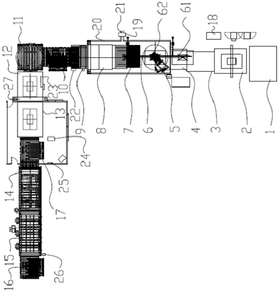 A pretreatment production system for deep processing of automobile glass