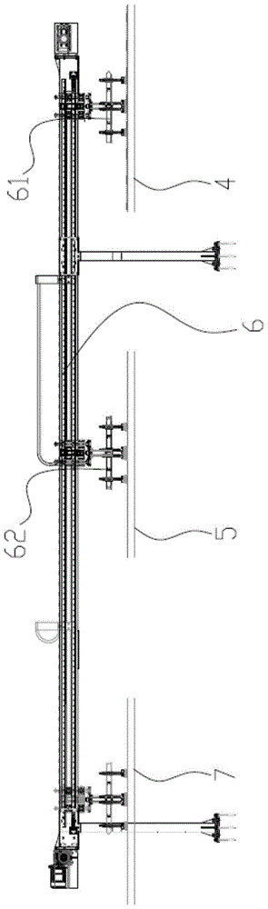 A pretreatment production system for deep processing of automobile glass