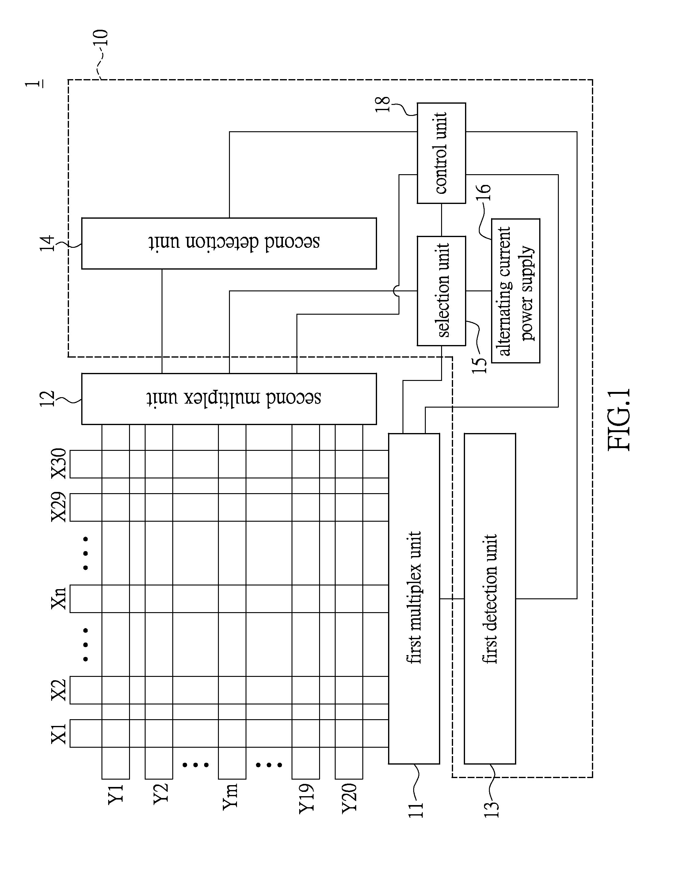 Electromagnetic input device and coil detection circuit thereof