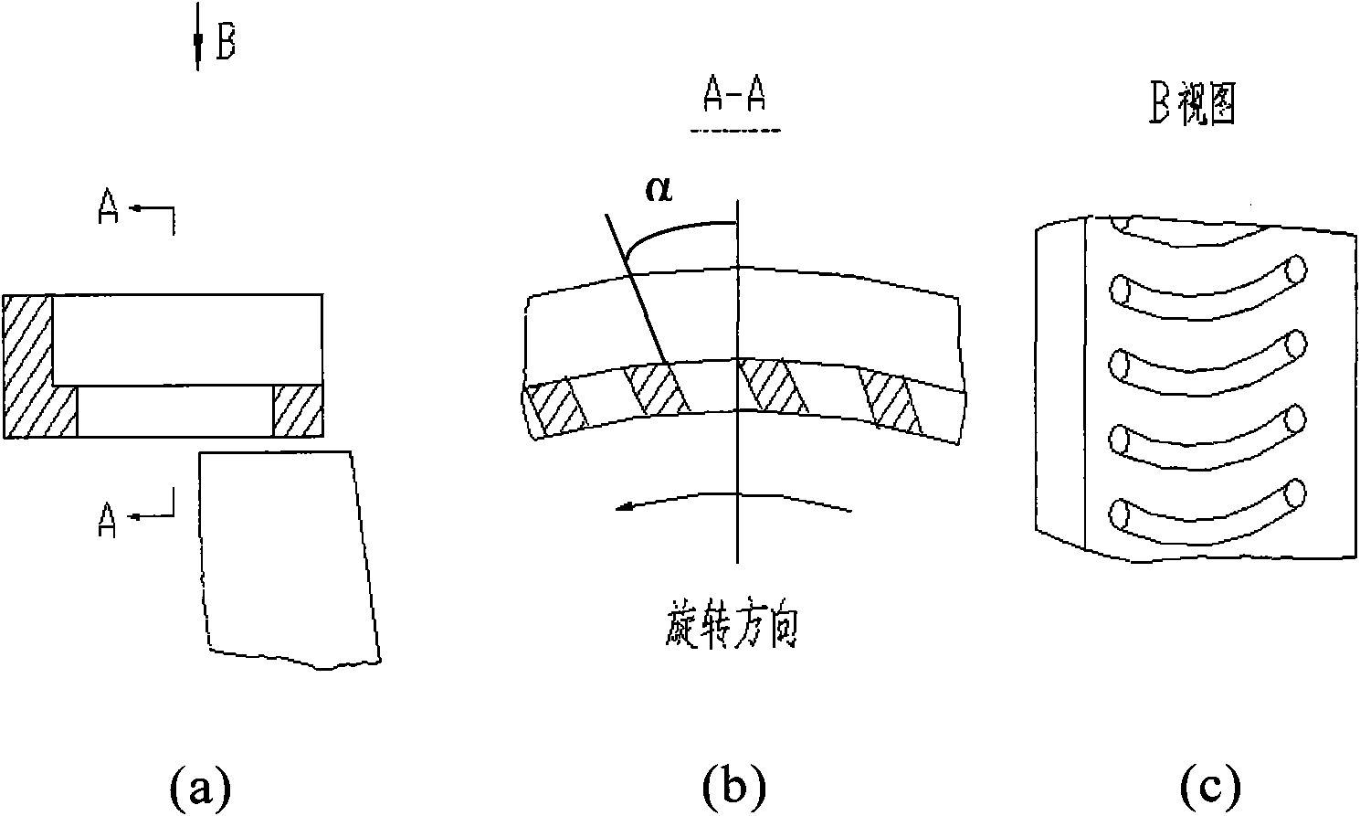 Novel arc slot casing treatment