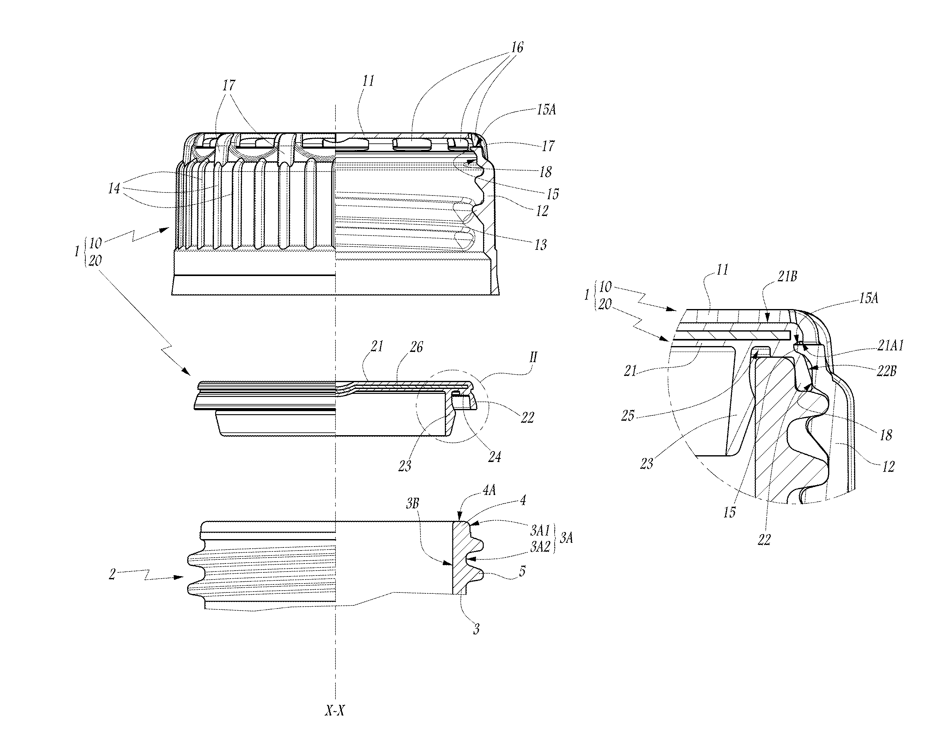 Device for capping a container neck