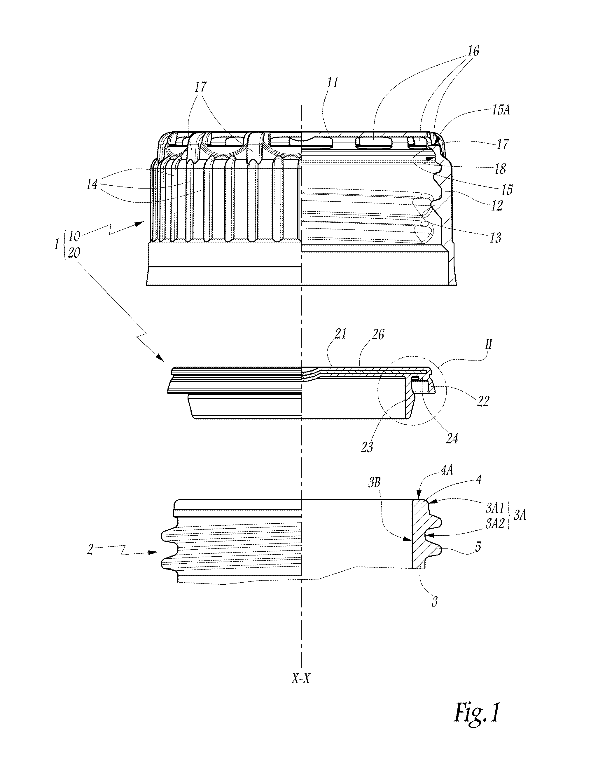 Device for capping a container neck