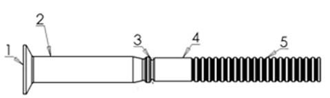 Processing process of titanium alloy ring groove rivet with big length-to-diameter ratio