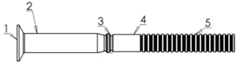 Processing process of titanium alloy ring groove rivet with big length-to-diameter ratio