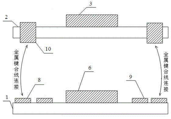 Multi-substrate three-dimensional chip packaging method