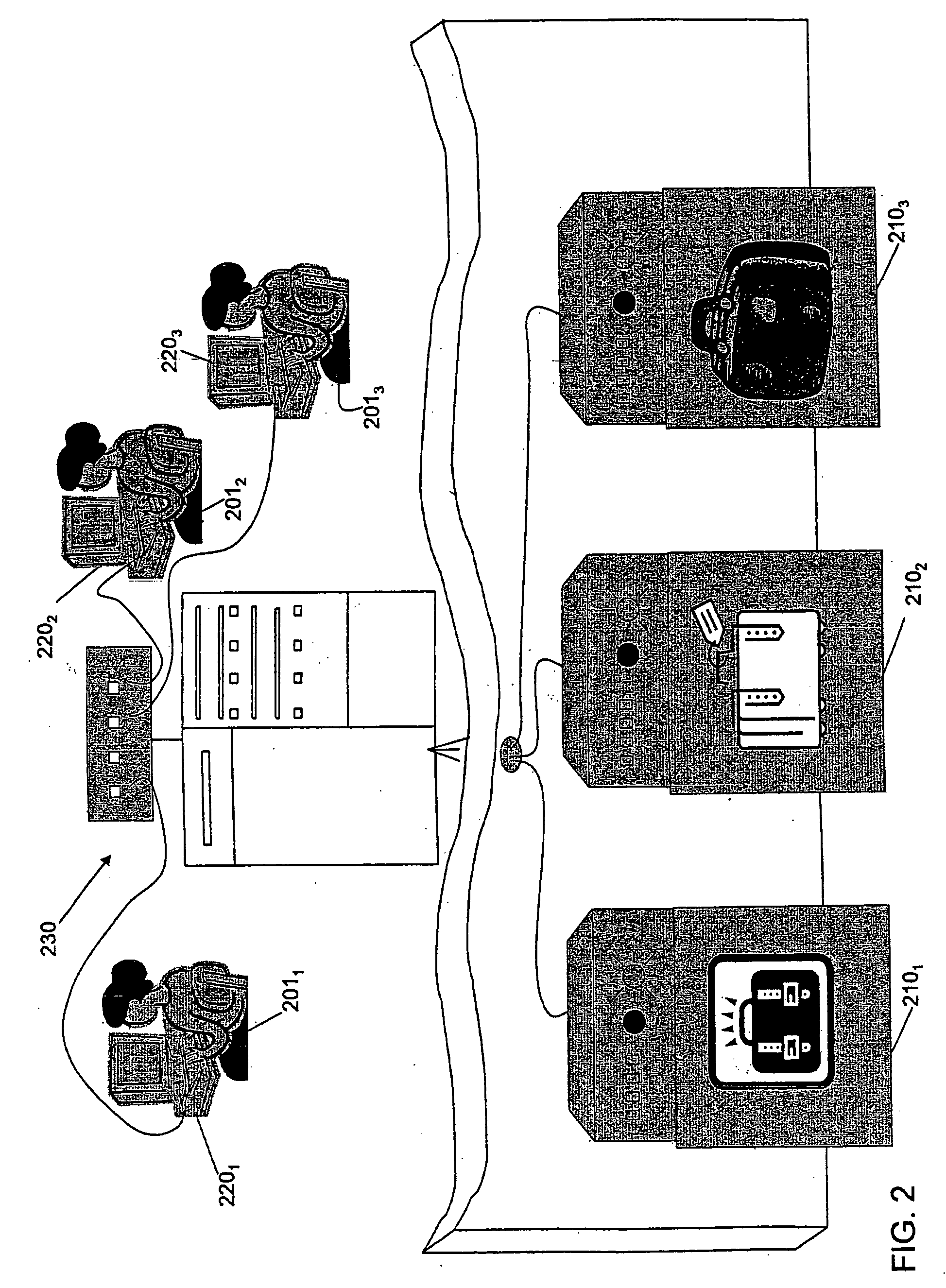 Security system with distributed computing