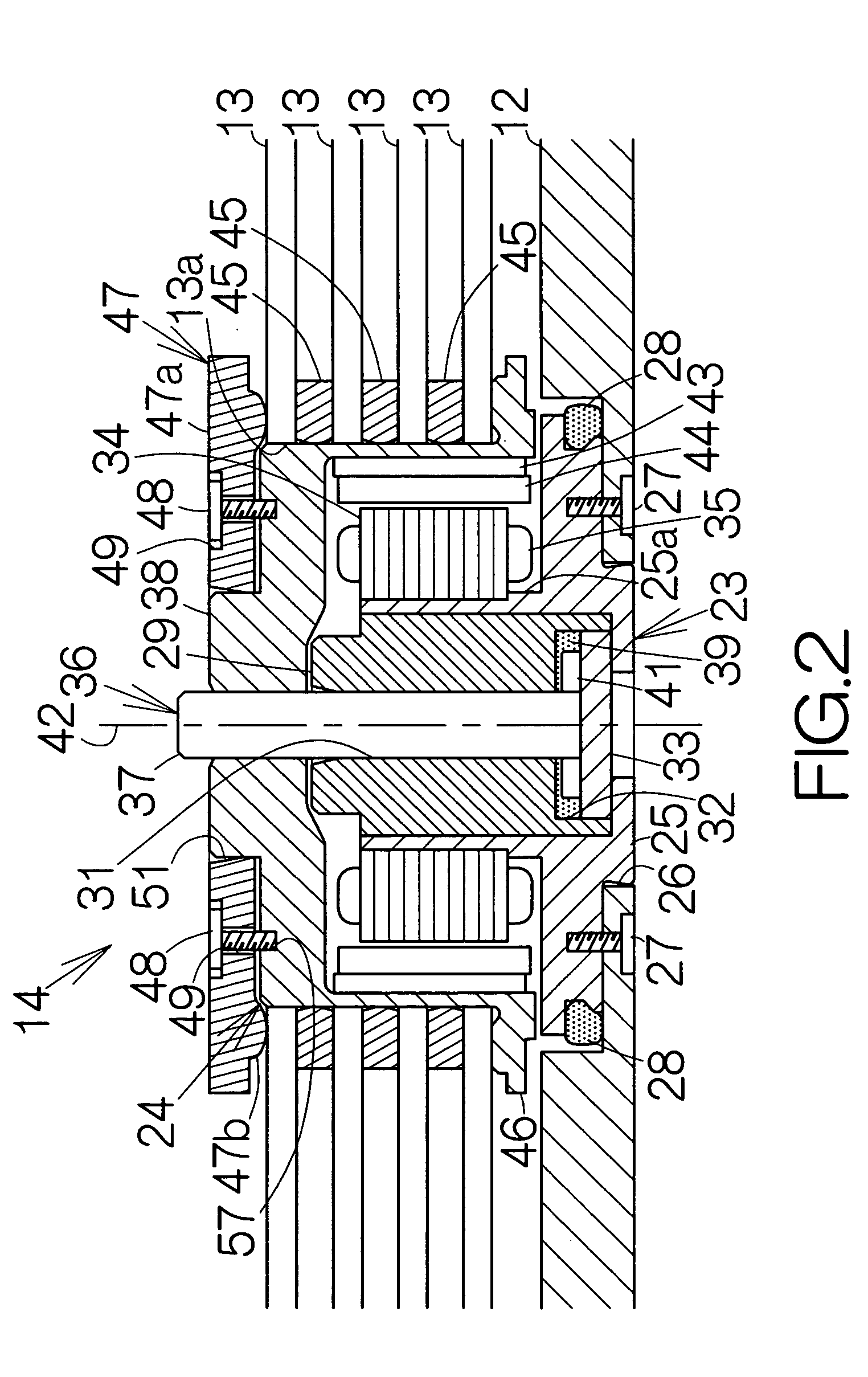 Recording disk drive capable of reducing vibration within enclosure