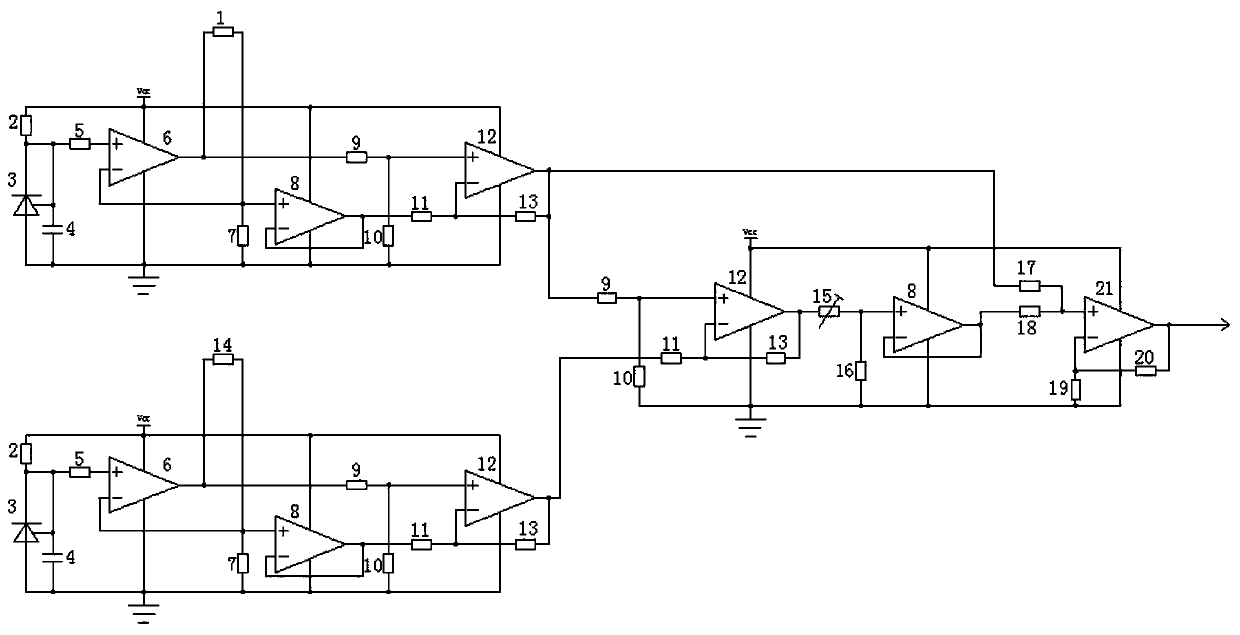 High-precision temperature measurement circuit with compensation function